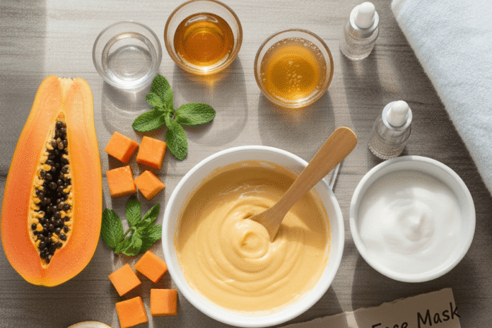 DIY Papaya Face Mask for Pigmentation
